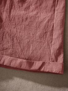 EMERY ROSE Quần short nữ cỡ lớn, màu trơn, cạp chun, kiểu dáng thường ngày, đa năng, có thể mặc hàng ngày. - Gỗ đỏ - Xem 8