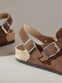 Solecia 女士平底软皮一脚蹬鞋，舒适百搭，适合通勤。 - 鏽棕色 - 查看 5