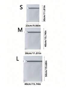 1/3/6件装网眼洗衣袋家用机洗衣物洗衣袋，内衣文胸洗衣袋，拉链洗衣网袋套装，春季简约夏季上衣 - 彩色 - 查看 7