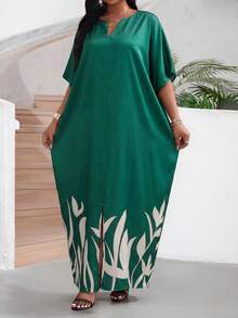 SHEIN Lady Vestido elegante de fiesta con estampado floral para mujer - Multicolor - Ver 3