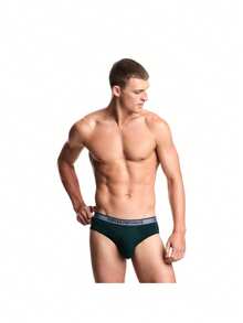 Armani 3 Pack Men's Trunks - Blue - View 2