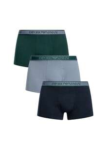 Armani Confezione da 3 slip da uomo - Armani Blue/Stone/Pine - Visualizzare 1