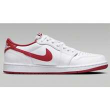 Nike Air Jordan 1 Low OG Men Sneakers Silver CZ0790 - White/Red - View 2