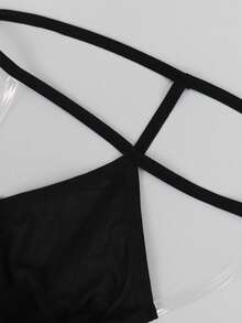 迷人诱人的黑色镂空网纱中腰性感男士内裤 - 黑色 - 查看 6