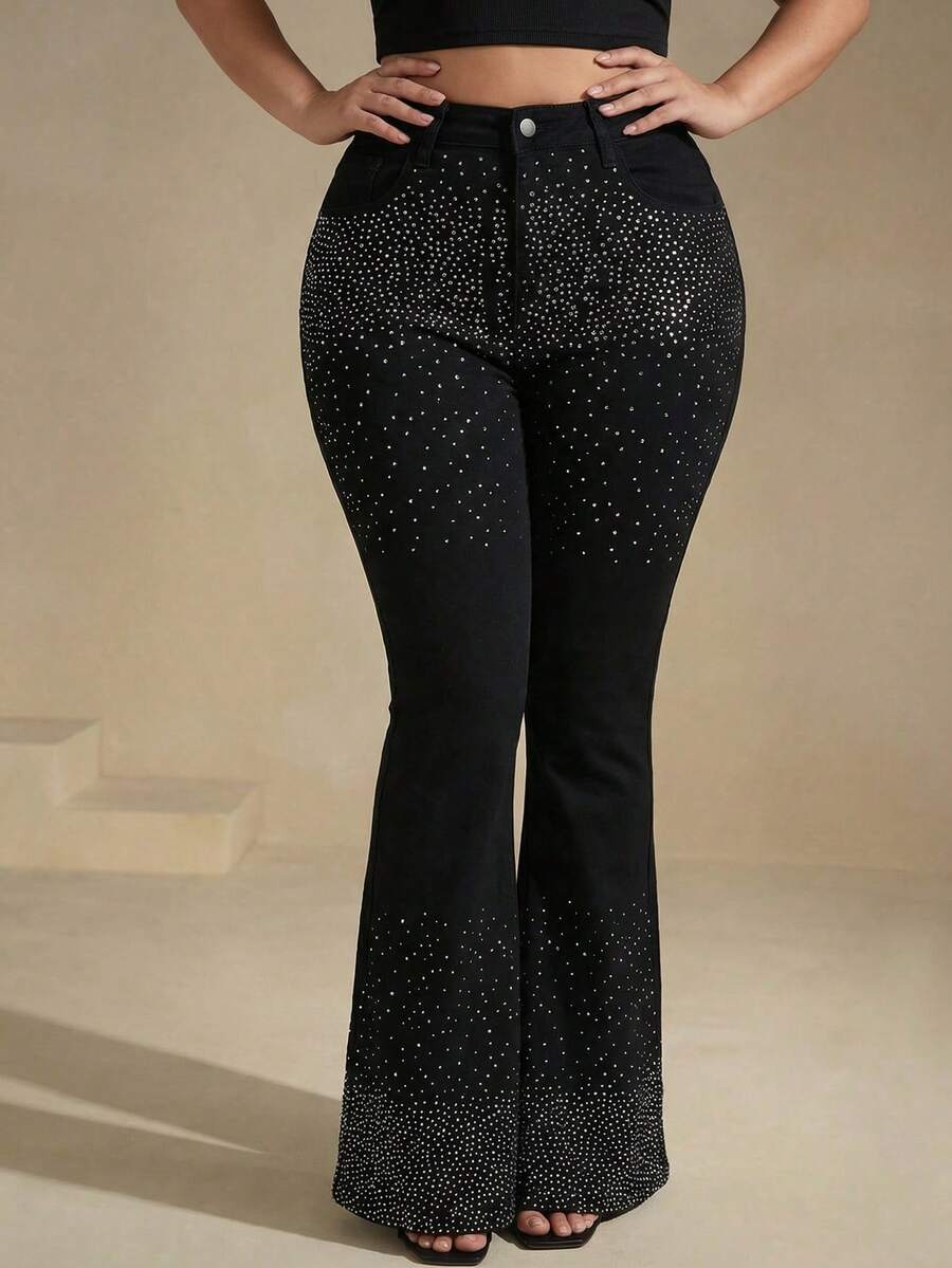 SHEIN BAE Women Jeans - Black - View 1