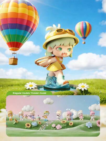 POKOJA LAND POKOJA LAND Blind Box (Non-Plush Filling), Suitable As Holiday Gift For Friends,Life's First Experience Cute Blind Box Figures (9 Regular + 1 Hidden Model) - ABS Collectible Scene-Themed Character Figurines (13cm/5.11inch), Playful Dress-Up/Activity Dolls, Thoughtful Gift For Friends & Family, Ideal For Desktop/Display Decor & Cute Figurine Enthusiasts