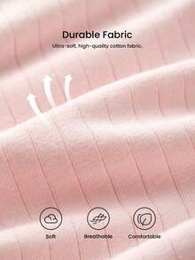 LUVLETTE Plus 3-Pack Soft Cotton High-Waist Briefs Women Underwear Panty Set - Multicolor - View 6