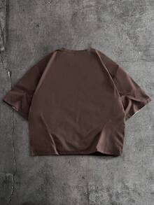 AXEPEAK Áo thun nam tay ngắn cổ tròn phối màu tương phản phong cách thường ngày - Nhiều màu - Xem 2