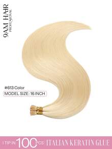 22inch 100PCS I Tips Hair Extensions Real Human Hair Easy To Style Long Straight Itip Human Hair Extensions Add Length Pre Bonded Extensions Remy Hair For Women - Multicolor - View 32