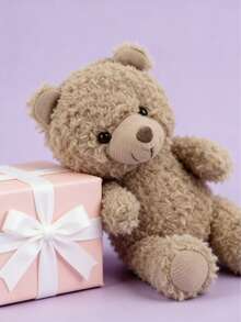 POKOJA LAND - BESTSELLERS 1个装可爱毛绒熊钥匙扣泰迪熊填充动物钥匙圈挂件手提包吊坠装饰创意礼物，适合儿童生日派对、家居装饰、女孩房间装饰、感恩节、春夏季 - 彩色 - 查看 6