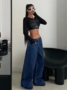 CasuGlow Women Jeans - Royal Blue - View 4