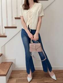 FRIFUL Women's Fashion Camisole & Jacket 2 Pieces Set, Summer - White - View 2