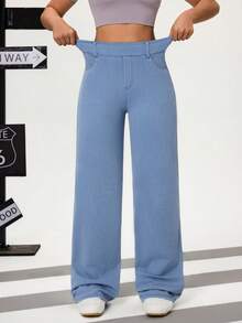 Flexra Tall Women's Casual Loose Fit Jeans With Pockets - Light Wash - View 3