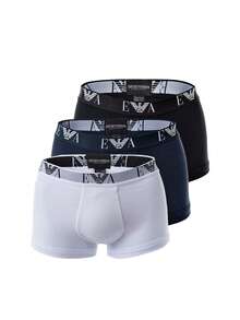 Armani Men's Trunks Versatile Comfortable Lightweight Sports Office Weekend 111357-CC715-56110 - white/black/navy blue - Übersicht 1