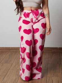 Lupita Cardoza 女式休闲系带前心形细节简约设计长裤 - 粉色 - 查看 4