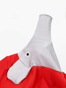 1件装 时尚亮红色面料中腰性感男士三角裤 - 紅色 - 查看 4