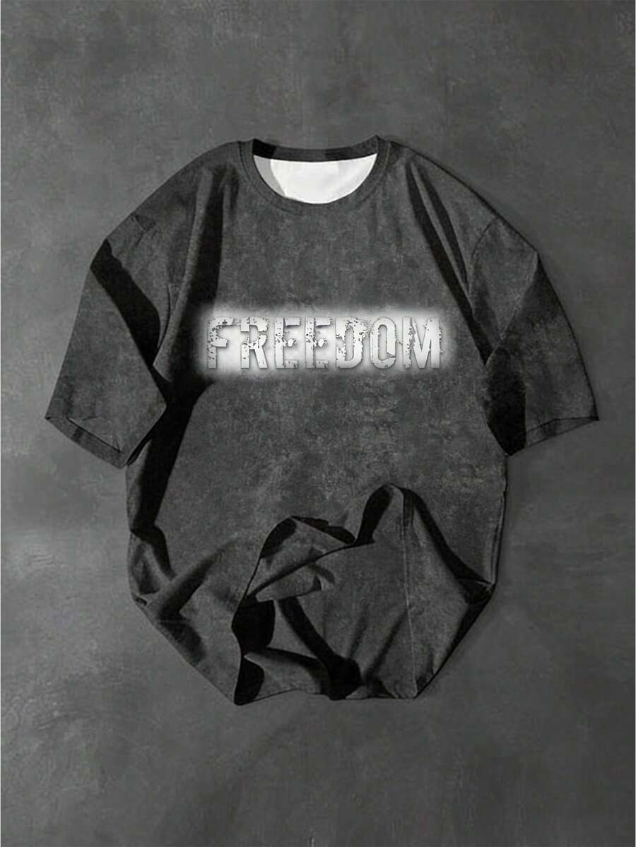 Manfinity Homme 男士时尚夏季休闲运动服，男士上衣，腹部肌肉处饰有鸭子图案印花设计 - 彩色 - 查看 1