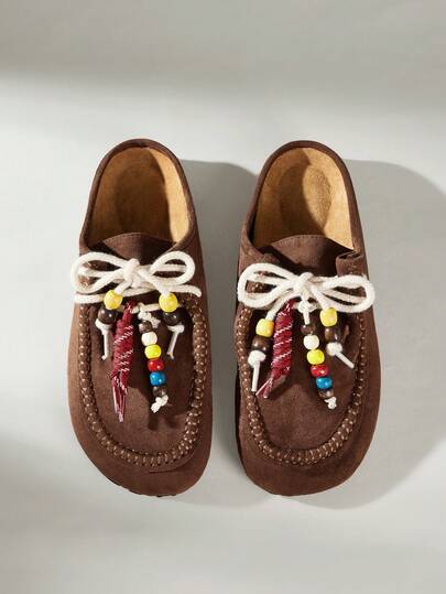 Solecia Women's Lace-Up Design Casual Versatile Flat Shoes