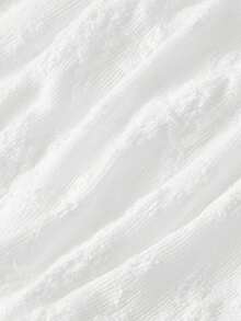 SHEIN MOD 2pcs/Set Women Square Neck Flare Sleeve Mesh Fashion T-Shirt, 2-Pieces Set, Black & White Top, Valentines, Spring/Summer , Festival, Country, Prom Top, Cute Top, Casuals, Elegant Women's Top - Black and White - View 4