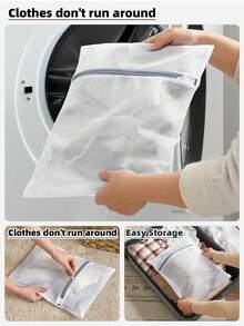 1/3/6件装网眼洗衣袋家用机洗衣物洗衣袋，内衣文胸洗衣袋，拉链洗衣网袋套装，春季简约夏季上衣 - 彩色 - 查看 5