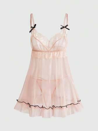 strapless open back dress THML Pink Patchwork Tiered Midi Dress main image 1
