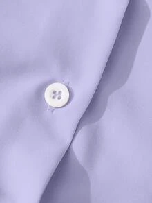 GlowEve 女士优雅通勤秋季衬衫 - 紫色 - 查看 8