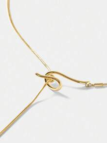 MOTF 18K Gold Plated Adjustable Pull Necklace - Yellow Gold - View 7