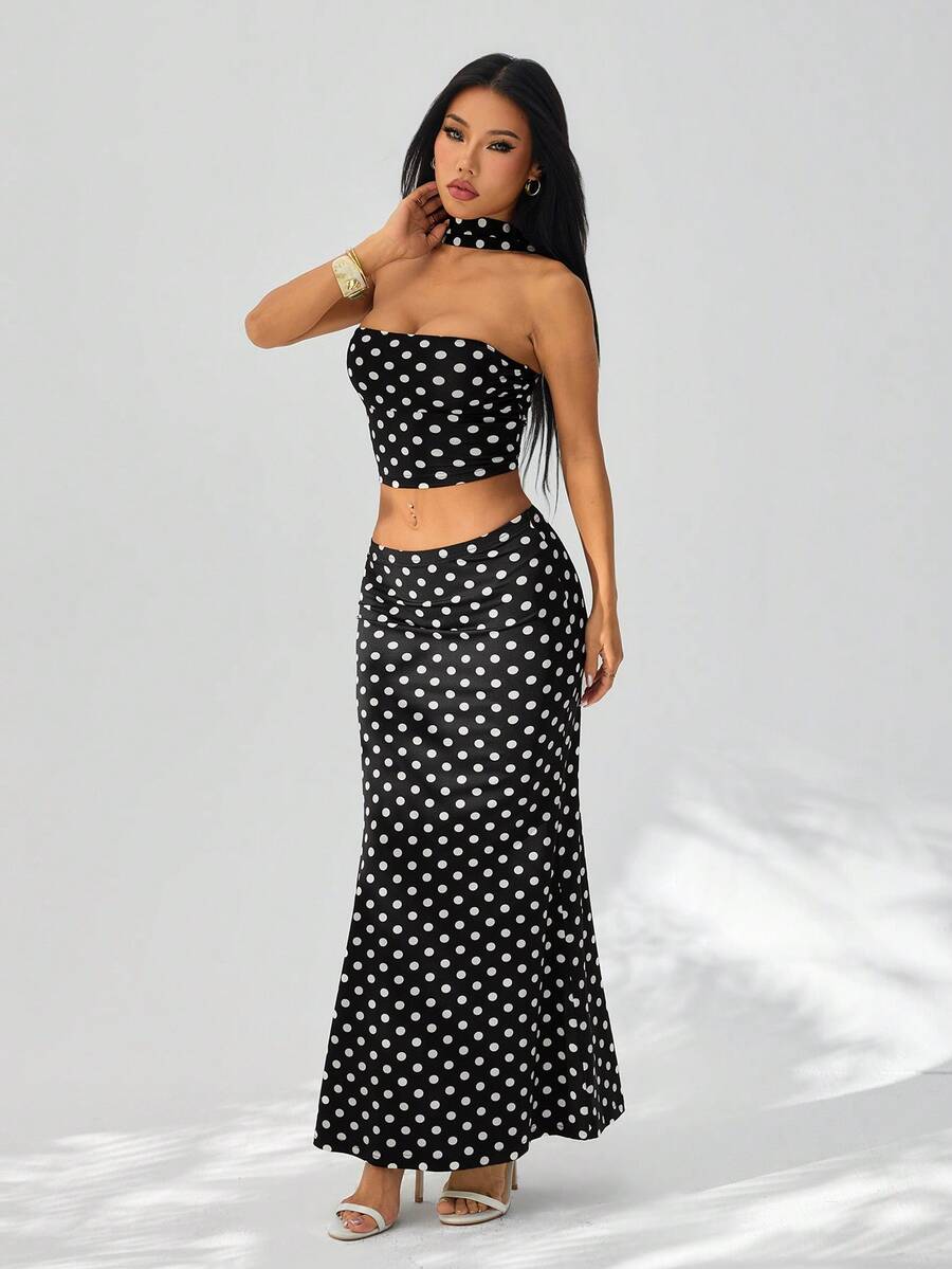 SHEIN PETITE Women Two-Piece Outfits - Black - View 1