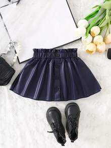 SHEIN Playful Pals Baby Girls Bottoms - Royal Blue - View 1