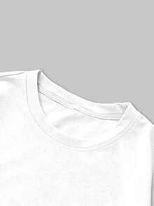 GENIUS ODE Men's Brand Letter & Graphic Print Short Sleeve T-Shirt - White - View 3