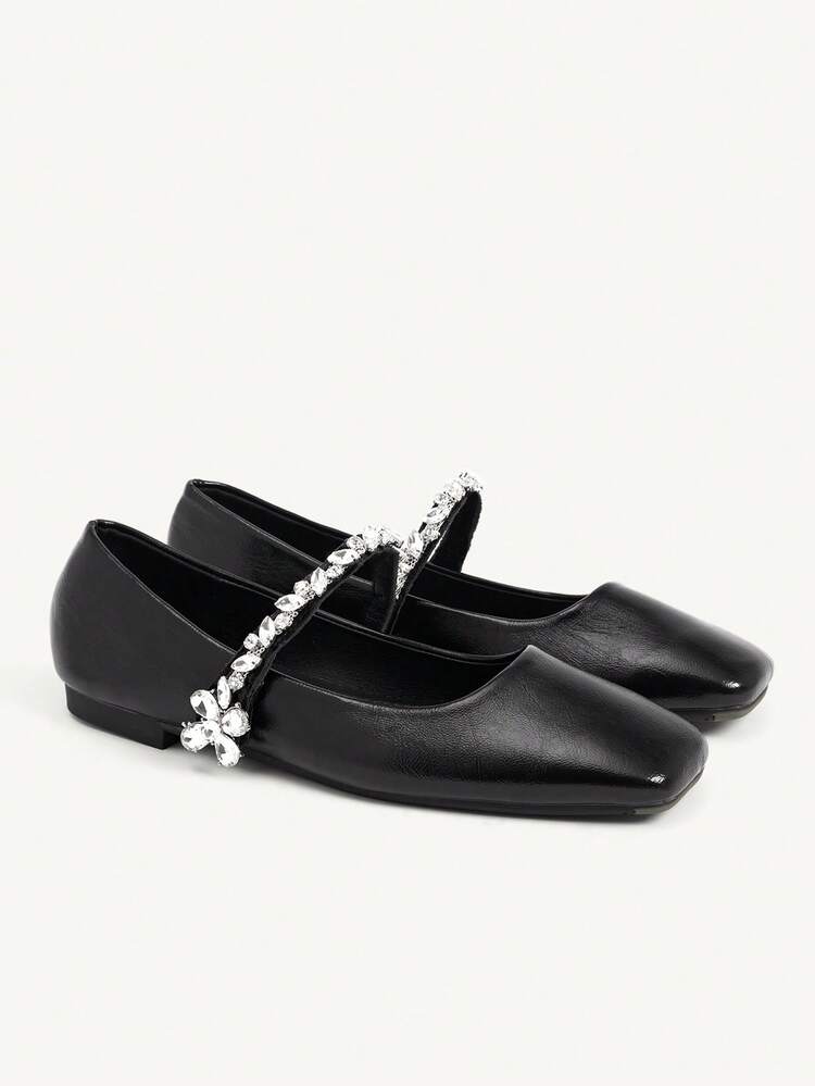 CUCCOO CHICEST Women's Rhinestone Decor Casual Everyday Wear Fashion Shoes Valentine's Day Elegant Shoes