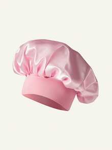 单件式干发帽，缎面多色图案，柔软弹力带带光泽，家用纺织品，适合日常居家佩戴 - 彩色 - 查看 6