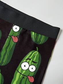 3条装男士印花平角内裤 - 彩色 - 查看 3