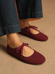 Rosivie Giày bệt nữ - Bordeaux - Xem 8