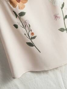 EMERY ROSE Nueva camisa sin mangas de lino estampado, adecuada para la playa, el uso diario y las vacaciones - Multicolor - Ver 6