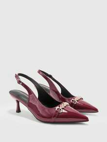 CUCCOO BIZCHIC Tacones para mujer - Burdeos - Ver 2
