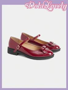 Dola Lovely Women Flats - Burgundy - View 2