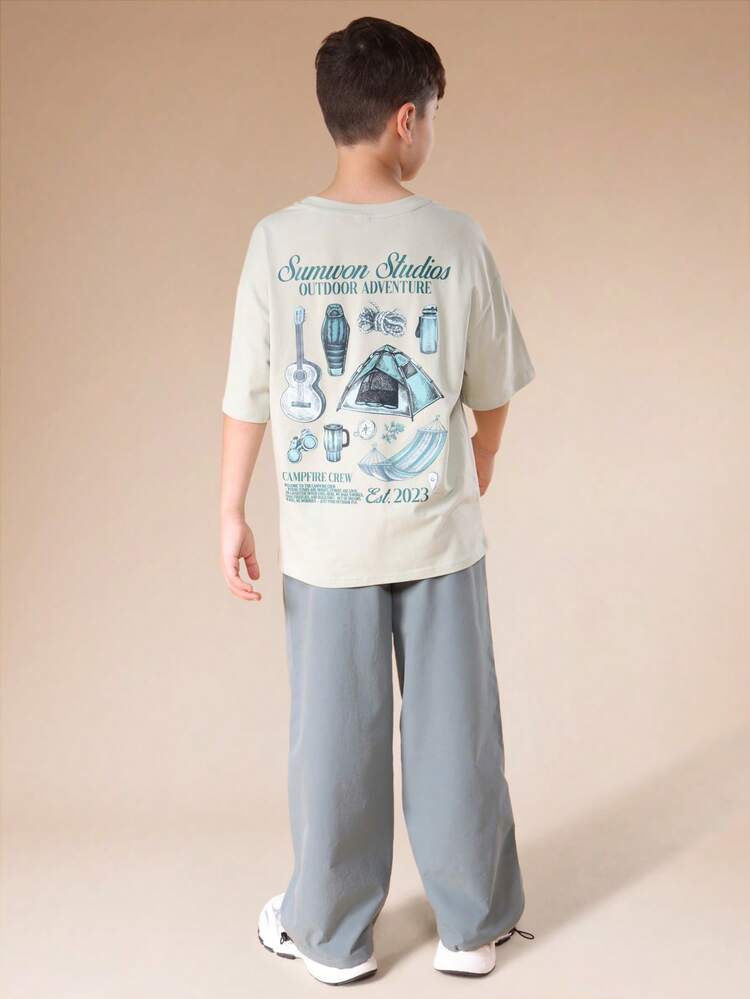 Outdoor Adventure Graphic Tee And Jogger Set
