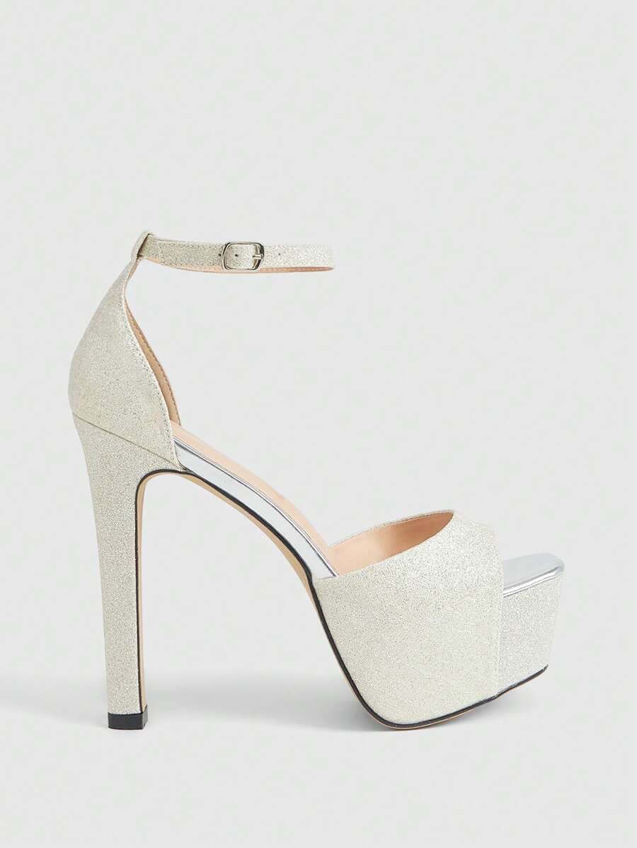 CUCCOO LuxiPop Women Heeled Sandals - Apricot - View 1