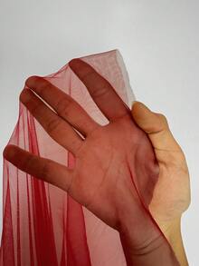 Roveilla Robe bouffante sans manches à col bénitier en maille, grande taille à la mode - Rouge - Voir 3