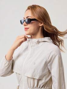 OutZeal 女士防晒外套 夏季露营徒步 防紫外线 透气长款户外上衣 - 灰色 - 查看 12