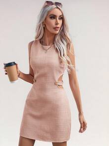 Aveloria Modichic 露腰连衣裙 圣诞节假日派对礼服 - 粉色 - 查看 3