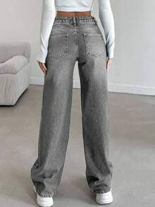 SHEIN Women Jeans - Grey - View 2