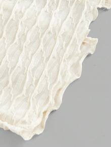 SHEIN MOD Solid Halter Top & Split Thigh Skirt Two Pieces Set - White - View 6