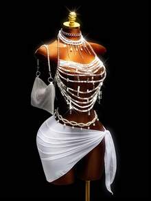 Mistrie 女士坦克比基尼 - 白色 - 查看 3