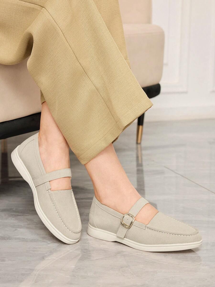 Sleekvia Women Flats - Beige - View 1