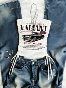 Glimmora 抹胸上衣、无肩带上衣、女装、女式上衣、休闲背心、流行趋势、时尚上衣、街头风上衣、街头女装、Y2K 上衣、Y2K 服装、抽绳上衣、束腰上衣、可调节抽绳上衣 - 彩色 - 查看 1