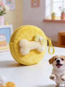 PETSIN 1个装宠物卡通可爱训练零食袋宠物拉链收纳袋宠物多功能狗粮袋训练袋遛狗零食袋 - 彩色 - 查看 19