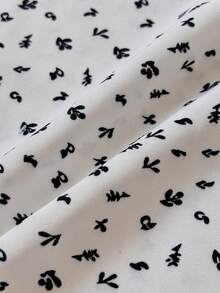 GlowEve Casual Ditsy Floral Elastic Waist Versatile Pants - Multicolor - View 4