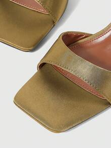 Sleekvia Women's Classic Brown High Heel Sandals, Versatile For Commuting - Coffee Brown - View 8